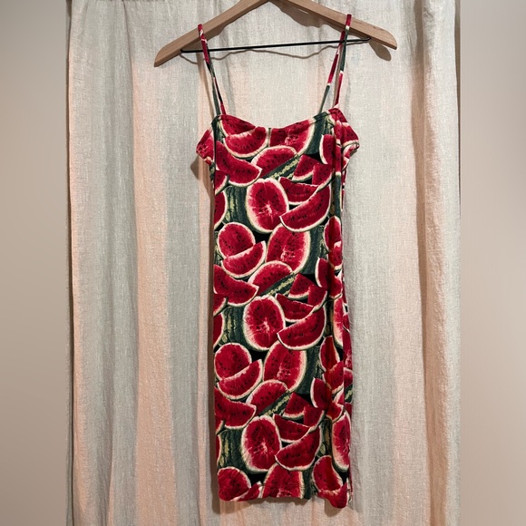 Forever 21 Watermelon Bodycon Mini Dress - Picture 1 of 6